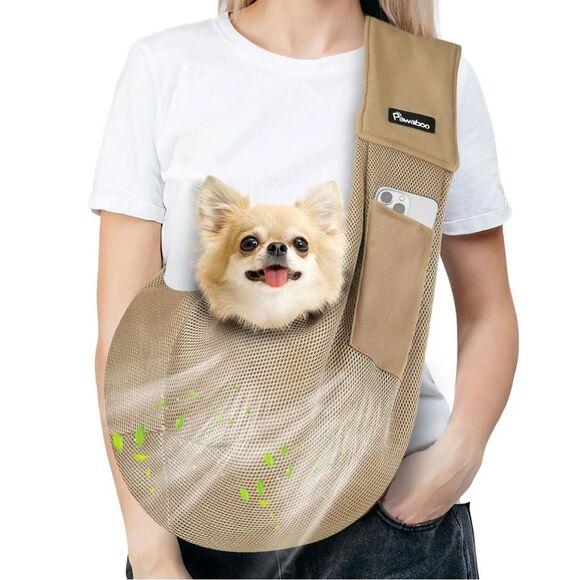 Pawaboo Brown Pet Carrier Sling - Picture 1 of 4